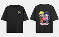 BakiVerse NaruHina Heart Oversized T-Shirt