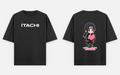 BakiVerse Itachi Chibi Heart - Oversized Anime T-Shirt