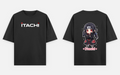 BakiVerse Itachi Crow Chibi - Oversized Anime T-Shirt