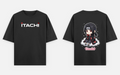 BakiVerse Itachi Cloud Chibi - Oversized Anime T-Shirt
