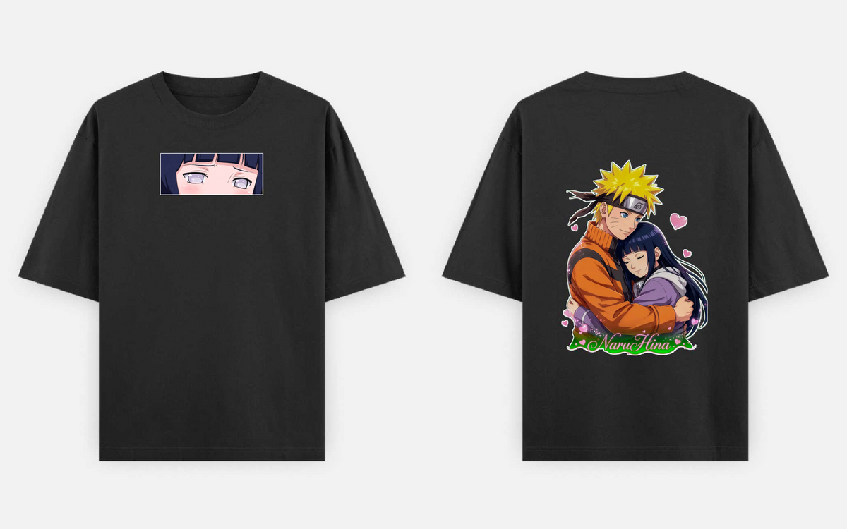 NaruHina Love Hug Oversized T-Shirt