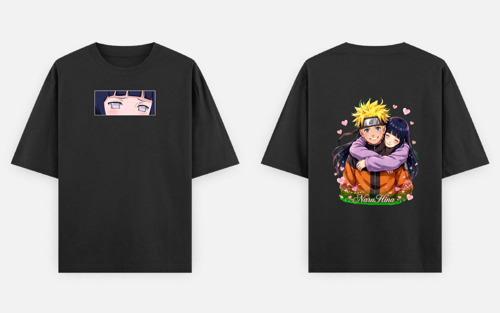 NaruHina Back Hug Oversized T-Shirt