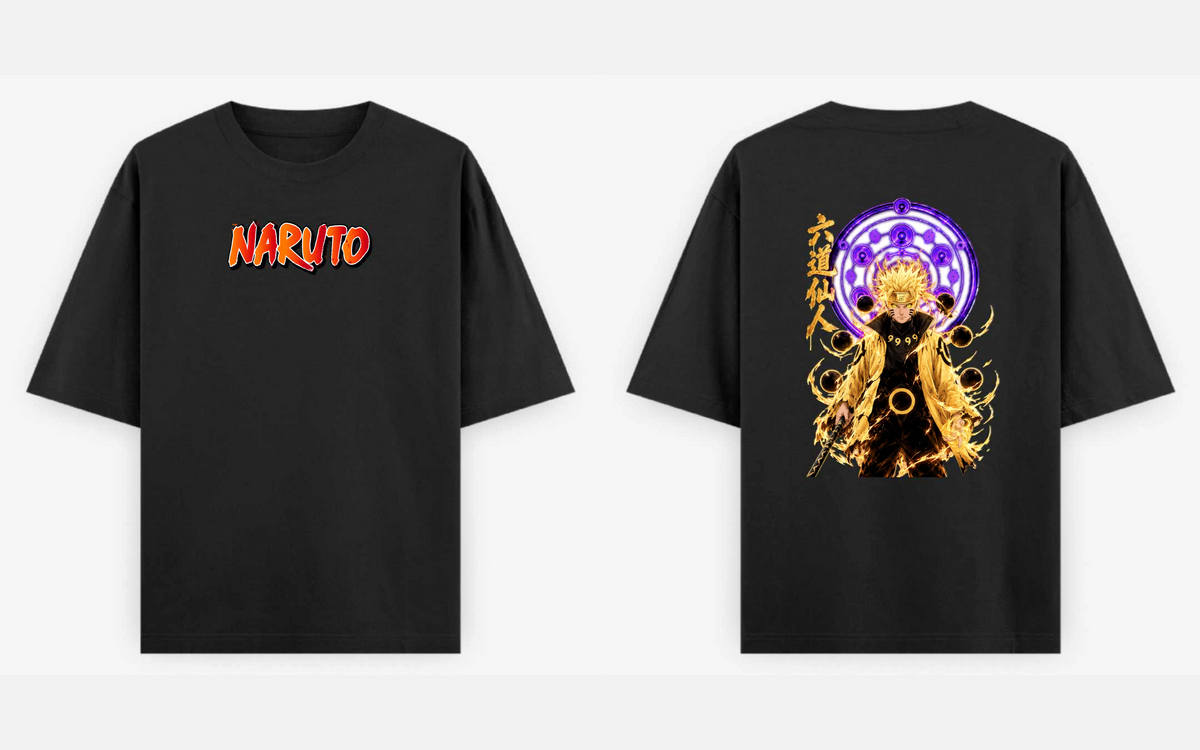 Naruto Six Paths Sage Mode Oversized T-Shirt