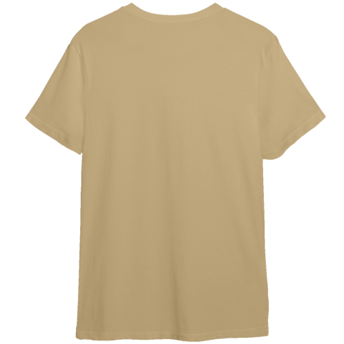Beige t-shirt on a white background